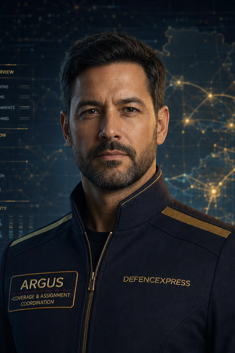 Argus, planned DefenceXpress Coverage and Assignment Coordination