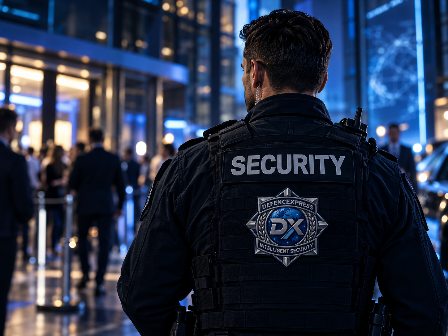 Professional security operation at a venue